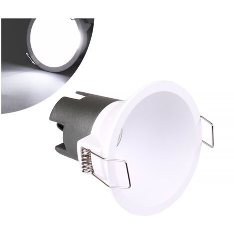 FARETTO LED DA INCASSO 5W ALTA LUMINOSITA' DESIGN MODERNO TONDO IN ALLUMINIO BIANCO - ILLUMINAZIONE EFFICIENTE PER INTERNI