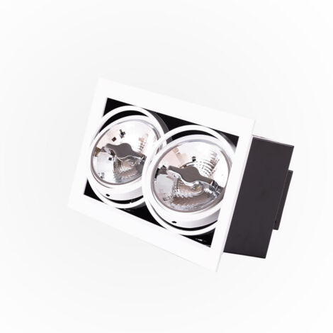 Faretto LED da incasso Cardan 24W 2400Lm 4200ºK CREE RA ►90 40.000H [JW-CAR-LED-2x12W-W]