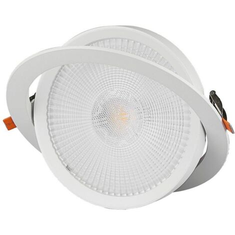 Faretto Led Da Incasso Orientabile 30W Cob Neutro 4000K Diametro 225mm Foro 195mm Chip Samsung SKU-21846
