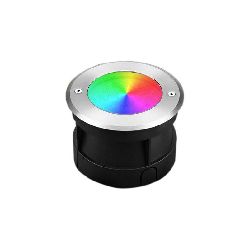 Image of Faretto led da Incasso Pavimento per Esterni 9W 600lm 15° Impermeabile IP68 - rgb+cct 2700K-6500K RD-9L