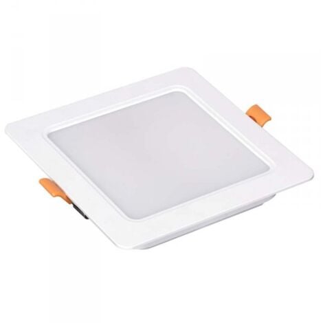 Faretto Led Da Incasso Quadrato 12W 1200LM Neutro 4000K 145X145mm Montaggio 2 In 1 Da Plafone e Da Incasso