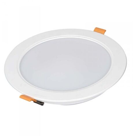 Faretto Led Da Incasso Rotondo 24W 2400LM Caldo 3000K Diametro 225mm Montaggio 2 In 1 Da Plafone e Da Incasso