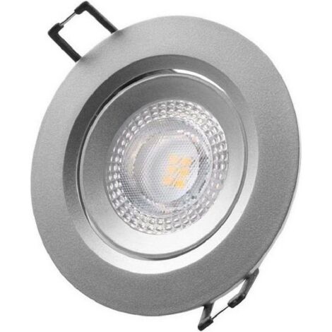 Faretto LED da incasso tondo 5w 4000k luce diurna colore Cromo ø9cm EDM