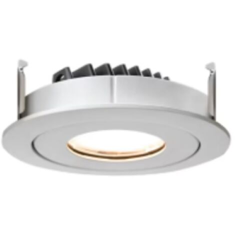 Faretto led da incasso tondo 5w 4000k orientabile in alluminio pressofuso rossini illuminazione shelf 3 kit raster 1a