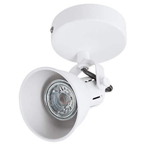 Faretto Led da Interno GU10 3W Bianco Luce Spot Lampada Parete Ø100 Seras EGLO