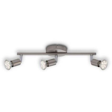Faretto LED da soffitto 3xGU10 3000K orientabile 12W nichel opaco Briloner
