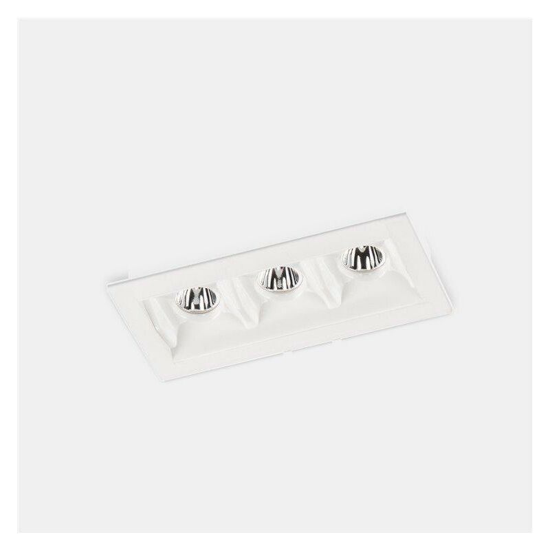 Faretto led da soffitto leds c4 bento standard, 3 luci, trimless, 6w, 90-6367-14-14