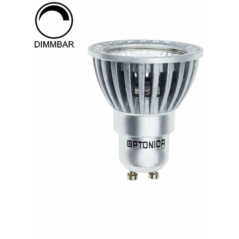 Image of Optonica - Faretto led dimmerabile GU10 6W equivalenti a 50W - Bianco Naturale 4500K