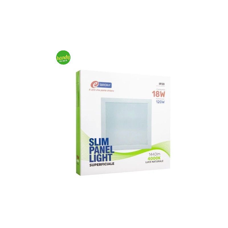 Faretto Led E-Quickly 18W 4000 K IP20 Superficiale...