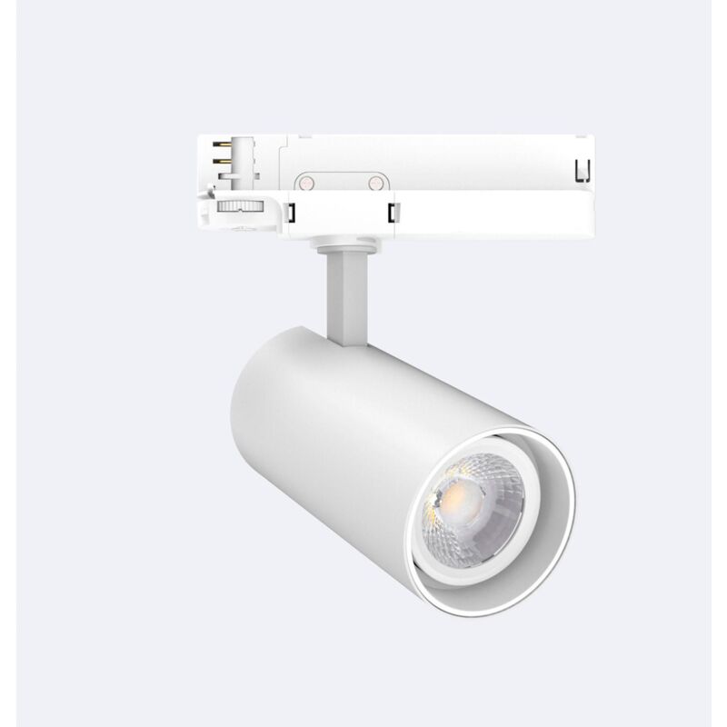 Image of Faretto LED Fasano Bianco 30W Regolabile No Flicker per Binario Trifase Bianco Caldo 2700K