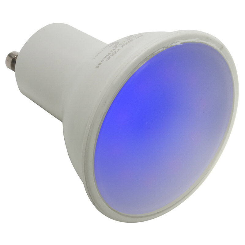 Image of Vetrineinrete - Faretto led gu10 6 watt luce colorata blu 220v lampadina gu10 illuminazione interni casa