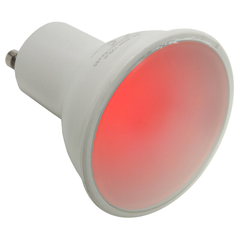 Image of Vetrineinrete - Faretto led gu10 6 watt luce colorata rossa 220v lampadina gu10 illuminazione interni casa