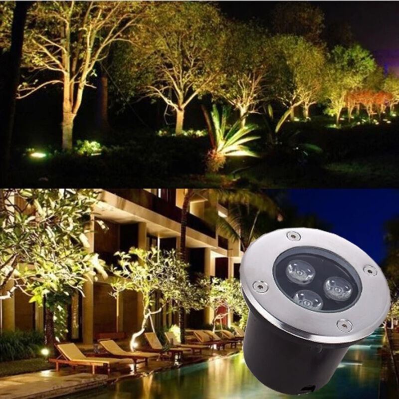 Image of Segnapasso luce da giardino a led calpestabile ad incasso a terra da 3w luce calda 3000K