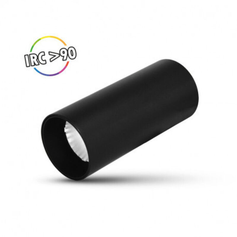 Faretto led nero CRI90 18W 4000K