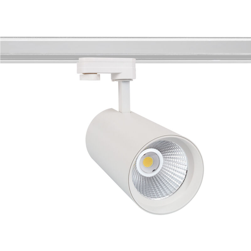 Image of Faretto LED New Mallet 20W Regolabile No Flicker CCT Selezionabile per Binario Trifase (UGR 15) Bianco