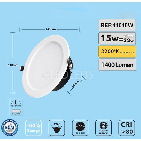 INTEC LIGHT Matrix porta faretto LED ad incasso rotondo