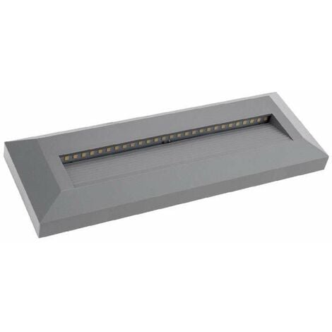 Faretto LED per Scale Rettangolari 3W Grigio AC 220-240V Bianco Neutro 4200K