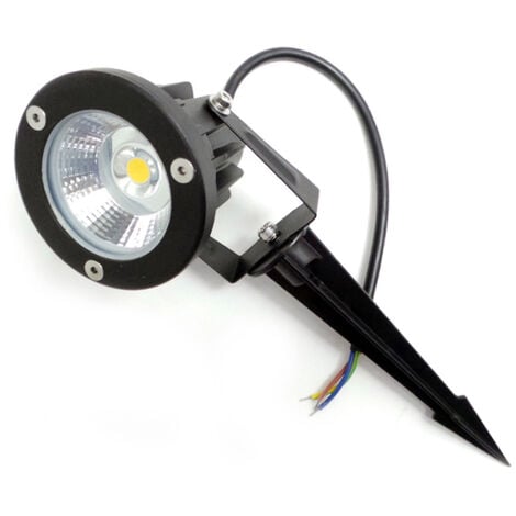 Faretto led picchetto 6w da esterno Cob con staffa F16-COB6W SilampLuce Neutra Naturale 4200k