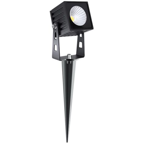 Faretto LED quadrato ZAS Beneito 7W IP65 colore nero