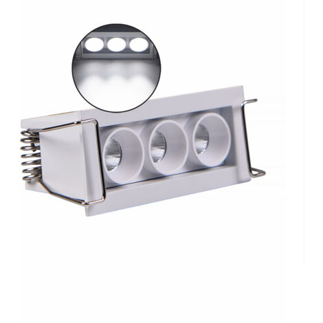 FARETTO LED RETTANGOLARE DA INCASSO PER CONTROSOFFITTI 6W LUCE BIANCA 6000K - ILLUMINAZIONE EFFICACE E DESIGN MODERNO