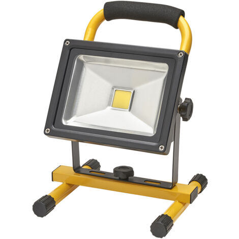 Faretto Led Ricaricabile da 30 Watt. Luce Bianca 4000º K IP 65 900 Lumen Con Maniglia Per Il Trasporto