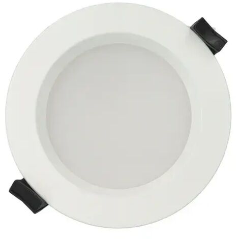 Faretto LED rotondo da incasso diam.110mm, 13W, 220Vac, con regolazione temperatura luce (Calda - Naturale - Fredda) - Dimmerabile - Bianco