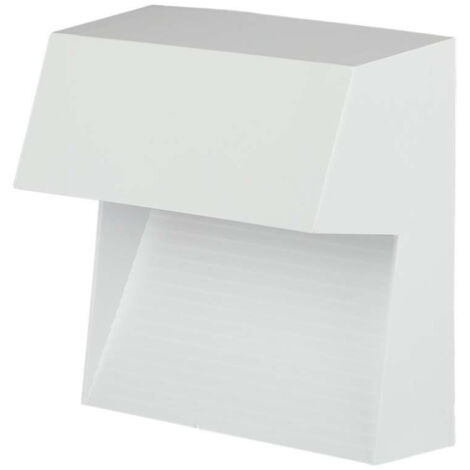 faretto led segnapasso a plafone da esterno quadrato vtac bianco 3000k