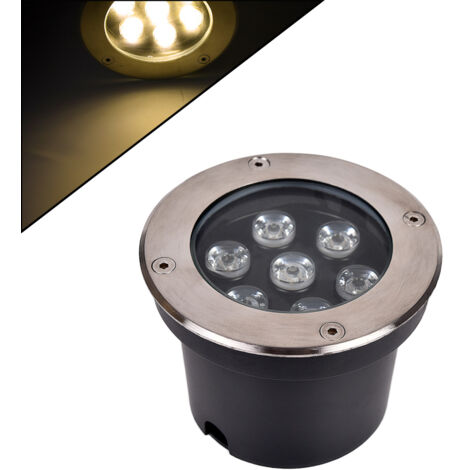 FARETTO LED SEGNAPASSO CALPESTABILE 7W DA TERRA LUCE CALDA 3000K° - ILLUMINAZIONE ESTERNA PER VIALI GIARDINI INGRESSI E SENTIERI