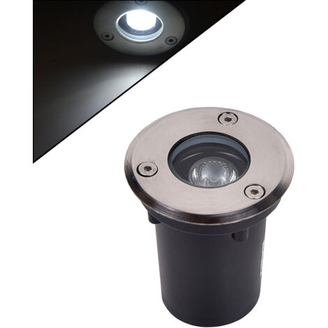 FARETTO LED SEGNAPASSO CALPESTABILE DA 1W LUCE FREDDA 6500K° - IDEALE PER VIALI GIARDINI E AMBIENTI ESTERNI CON GRADO DI PROTEZIONE IP65