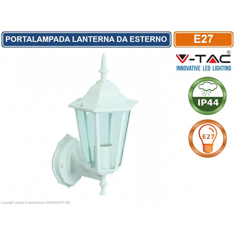 Image of V-tac - VT-749 portalampada da giardino wall light da muro per lampadine E27 - sku 7067