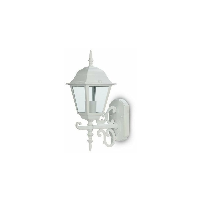 Image of V-tac - Lampada Da Parete Lanterna Giardino Attacco E27 Garden Wall Lamp IP44 Colore Bianco Modello Classico SKU-7520