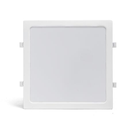 Faretto Led slim da incasso 24W Quadrato Cornice bianca Apertura 100 gradi Bianco caldo 3000K Aigostar