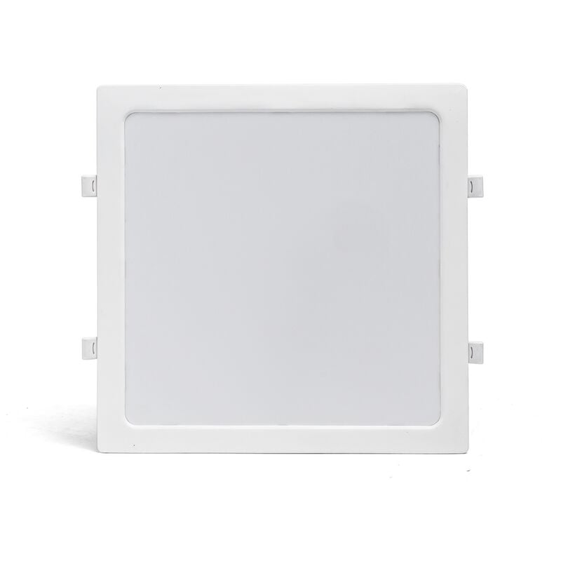 Image of Faretto Led slim da incasso 24W Quadrato Cornice bianca Apertura 100 gradi Bianco neutro 4000K Aigostar