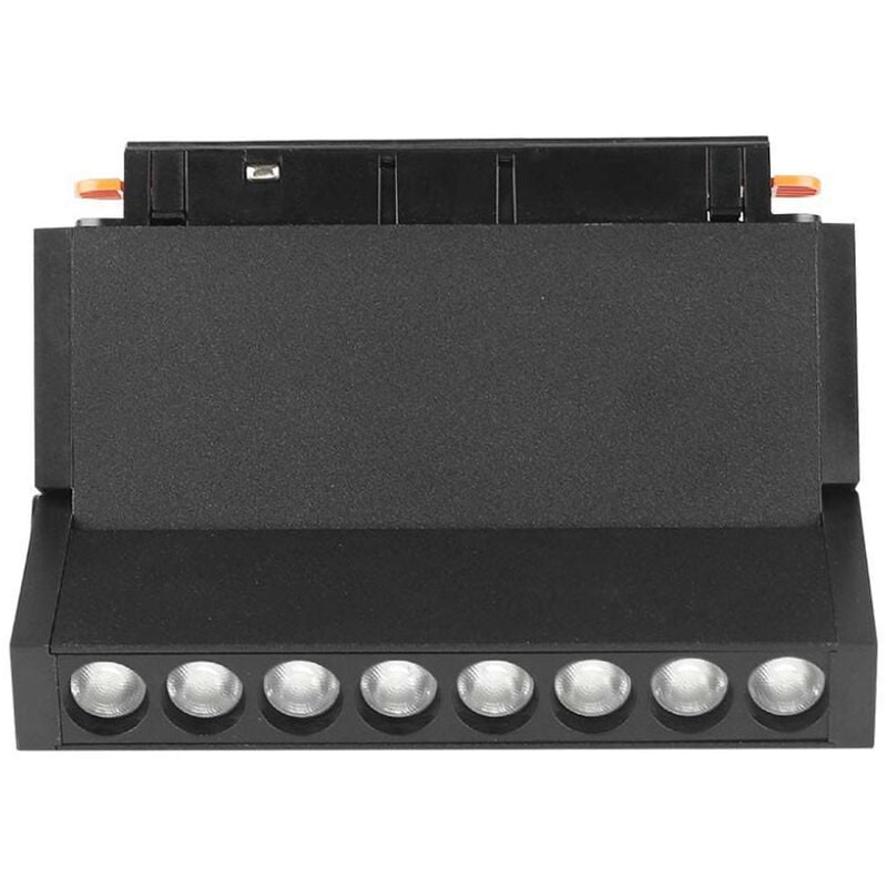 Spot led sur rail magnétique ajustable 10W 48V Couleur noire Compatible avec Google Home et Alexa 3in1