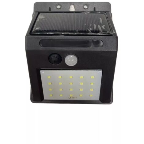 faretto led solare da esterno eurogarden con sensore di movimento 9,6x4,8x12,4 cm