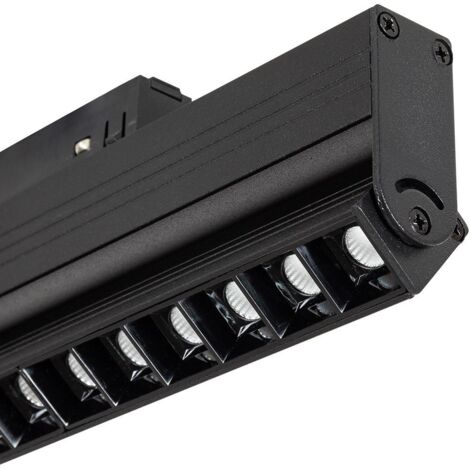 Faretto Lineare LED Binario Magnetico 15W Orientabile 20mm 48V  3000K Bianco Caldo