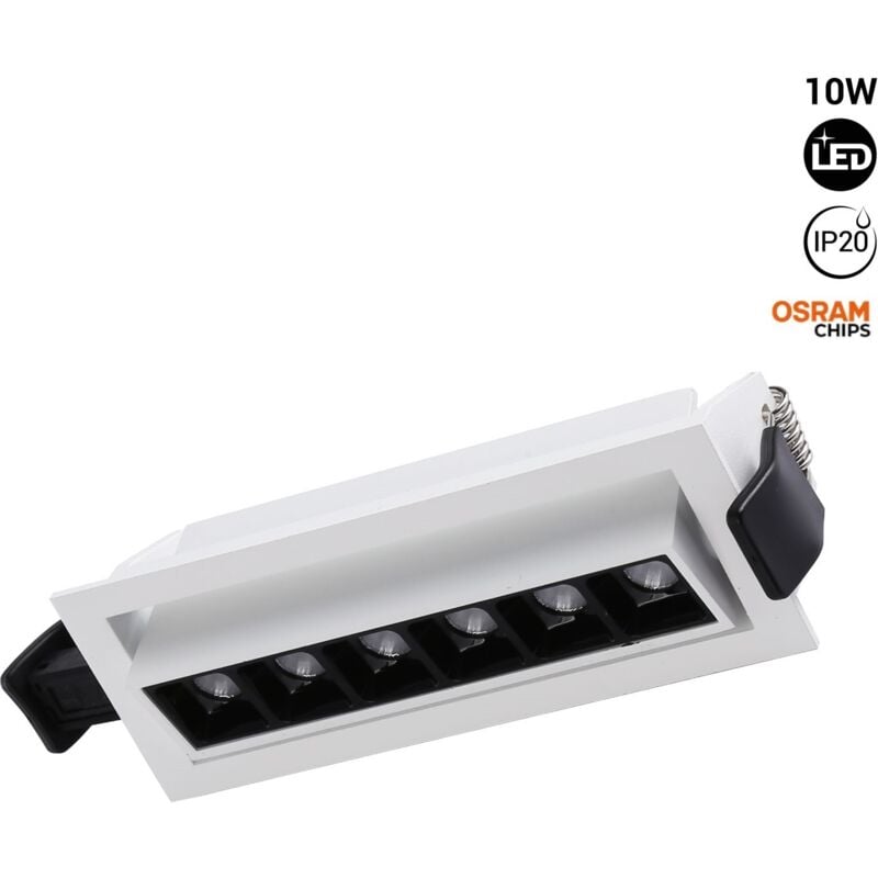 Image of Faretto lineare LED da incasso 10W - Orientabile - UGR18 - CRI90 - Bianco Caldo Arkos Black Foster iGuzzini Laser