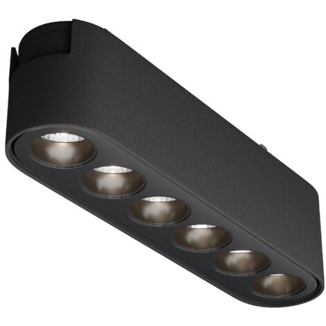Faretto lineare su binario monofase nero LED 6W 4000K Maytoni