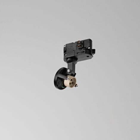 Faretto Moderno Binario Metallo Nero 1 Luce Gu10 Ip20