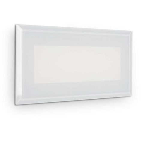 Faretto Moderno Indio Alluminio Bianco Led 8W 3000K Luce Calda
