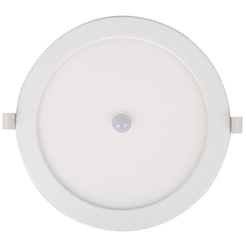 Faretto Led slim da incasso 24W Rotondo Cornice bianca Apertura 120 gradi Bianco freddo 6000K con sensore di movimento Aigostar
