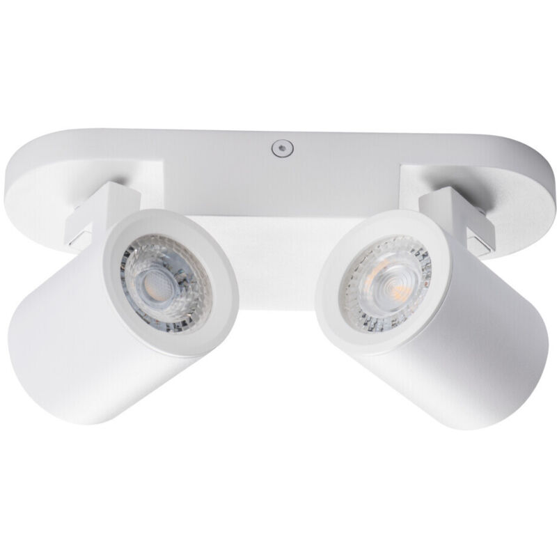 Faretto lampada da parete laurin 2 luci orientabile GU10 bianco