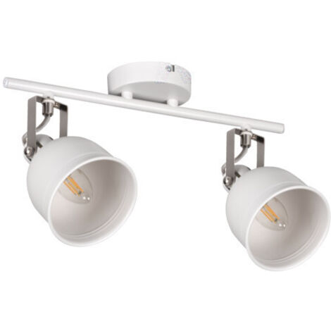 Faretto parete/soffitto tondo DERATO retro bianco 2xE14 Kanlux