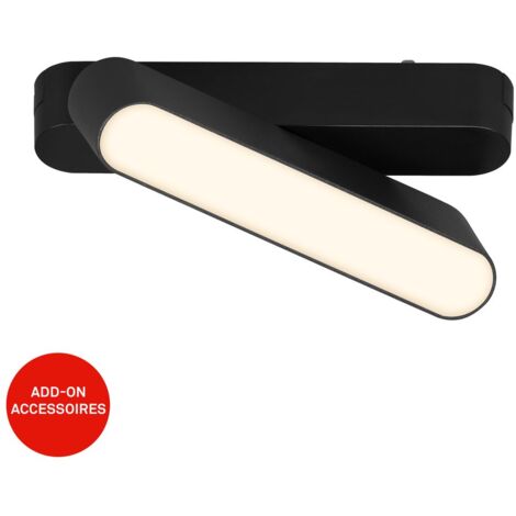 Faretto Per Binari Luxtrail Metallo Nero Led Integrato 6W 3000K