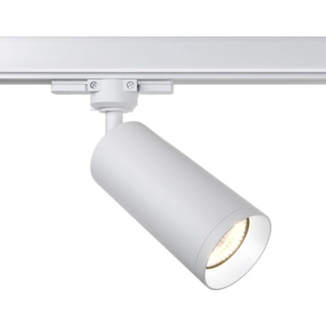 Faretto Per Binario Moderno Focus Alluminio 1 Luce Colore Bianco