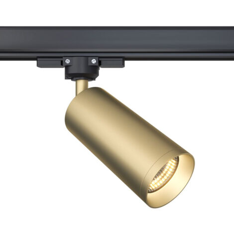 Faretto Per Binario Moderno Focus Alluminio 1 Luce Colore Oro