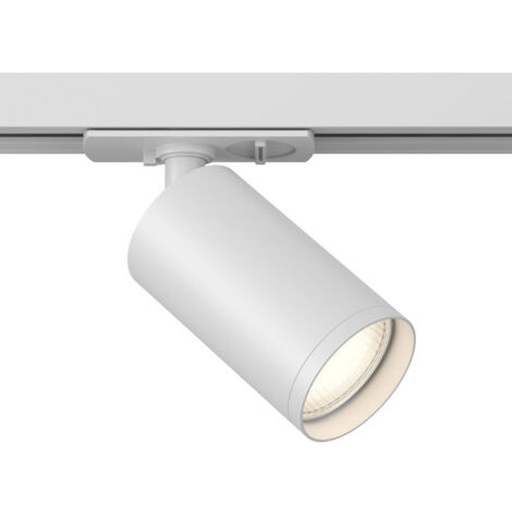 Faretto Per Binario Moderno Focus S Alluminio Bianco 1 Luce