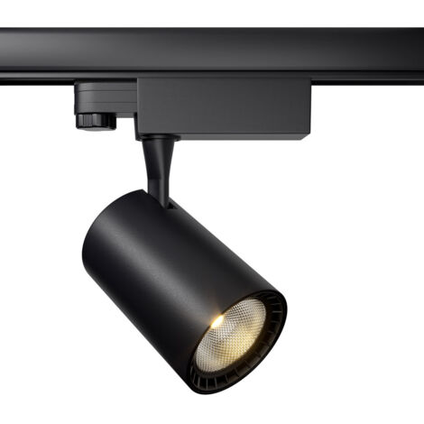 Faretto Per Binario Moderno Vuoro 10W Alluminio Nero 1 Luce Naturale