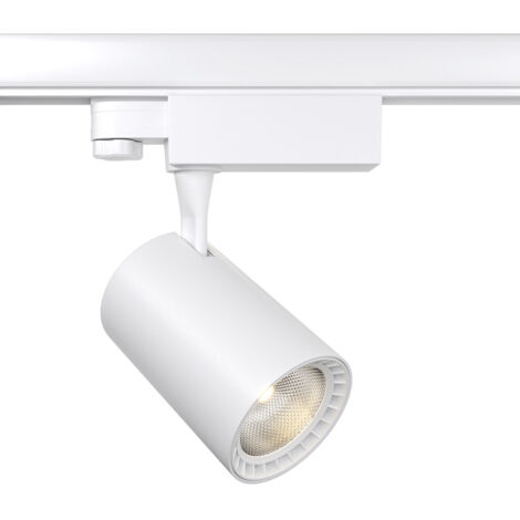 Faretto Per Binario Moderno Vuoro 26W Alluminio Bianco 1 Luce Calda