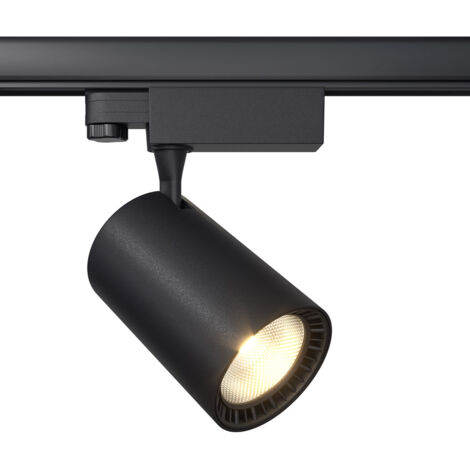 Faretto Per Binario Moderno Vuoro 26W Alluminio Nero 1 Luce Calda